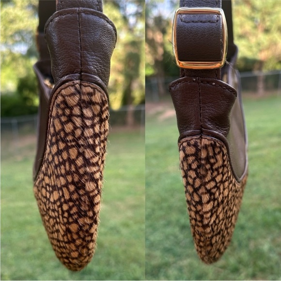 Borbonese leather/hide shoulder purse 👜 - Picture 5 of 14